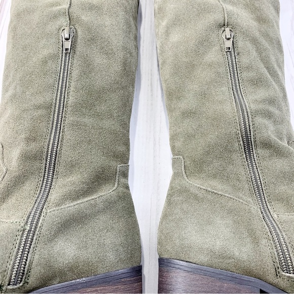 Steve Madden Olive Suede Over the Knee Boots - Picture 11 of 16